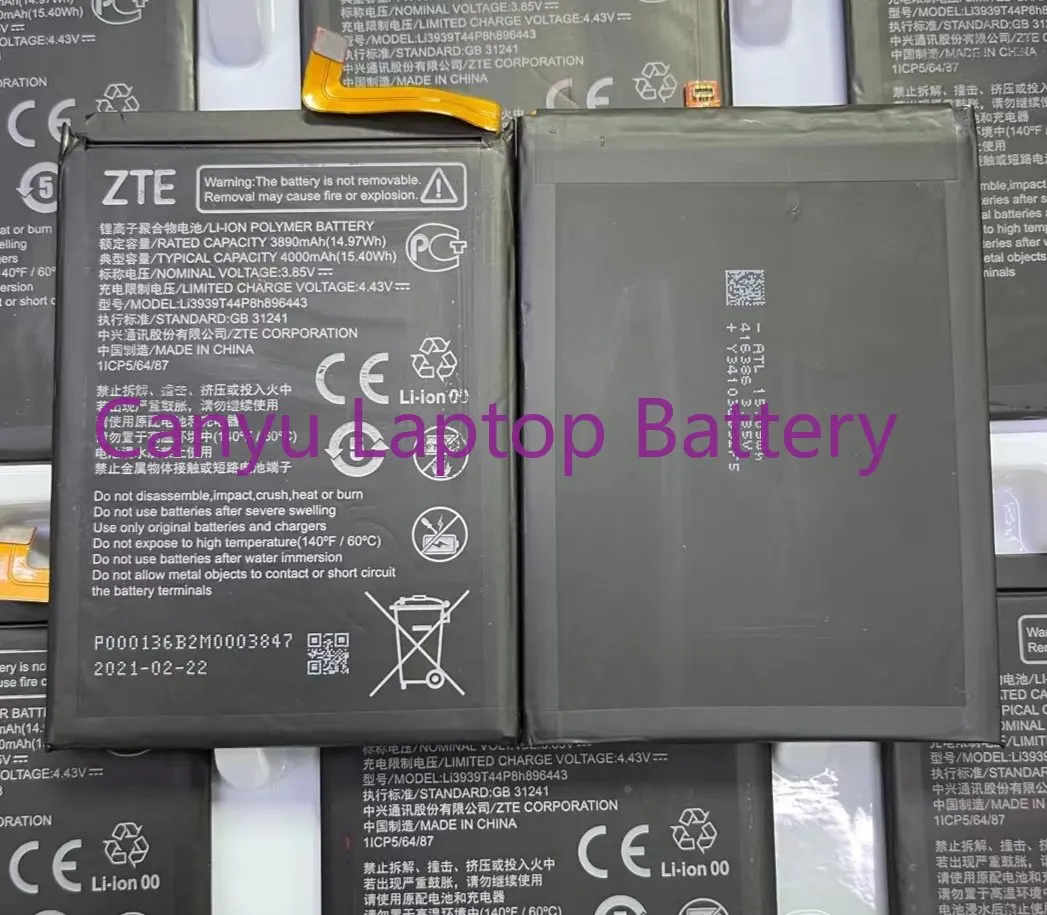 

Новый аккумулятор ZTE S30 9030N li39t44p8h896443 4000 мАч с инструментом