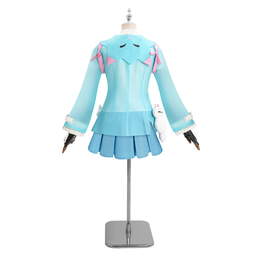 Игра Кирико Косплей Костюм Синий Новая Кожа Дождь Танцы Комплект Рубашка Юбка