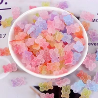 diy simulation for headwear accessories bearstarheart flatback soft candy sweet gummy cabochons resin cabochon charms