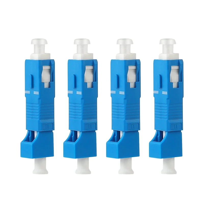

4 Pack Single Mode 9/125Um SC/UPC Male To LC/UPC Female Hybrid Optical Fiber Adapter Connector For Optical Power Meter