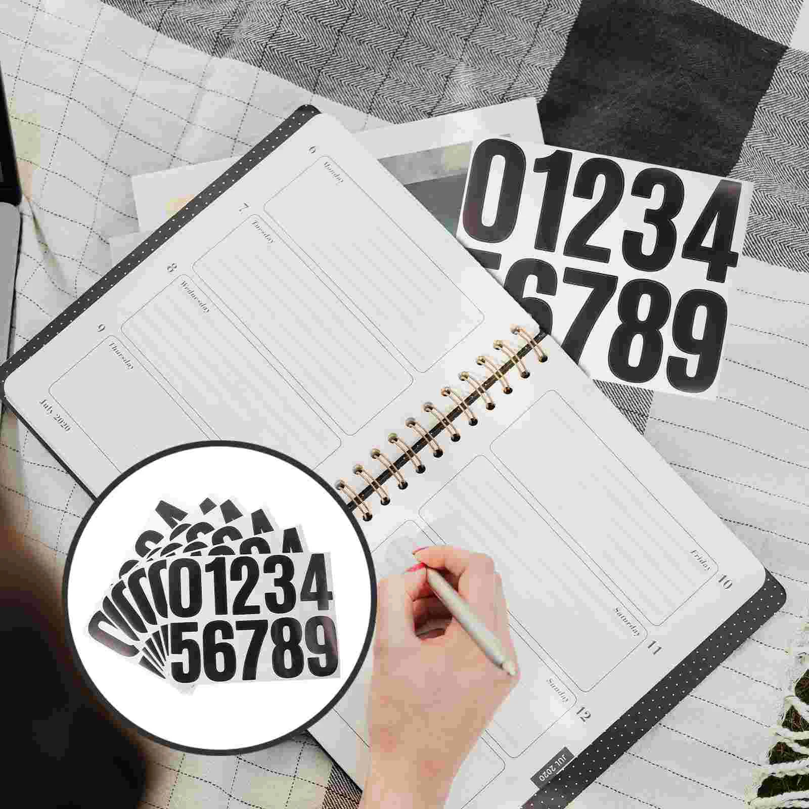 6 листов наклейки с алфавитом самоклеящиеся номера сделай сам для почтового