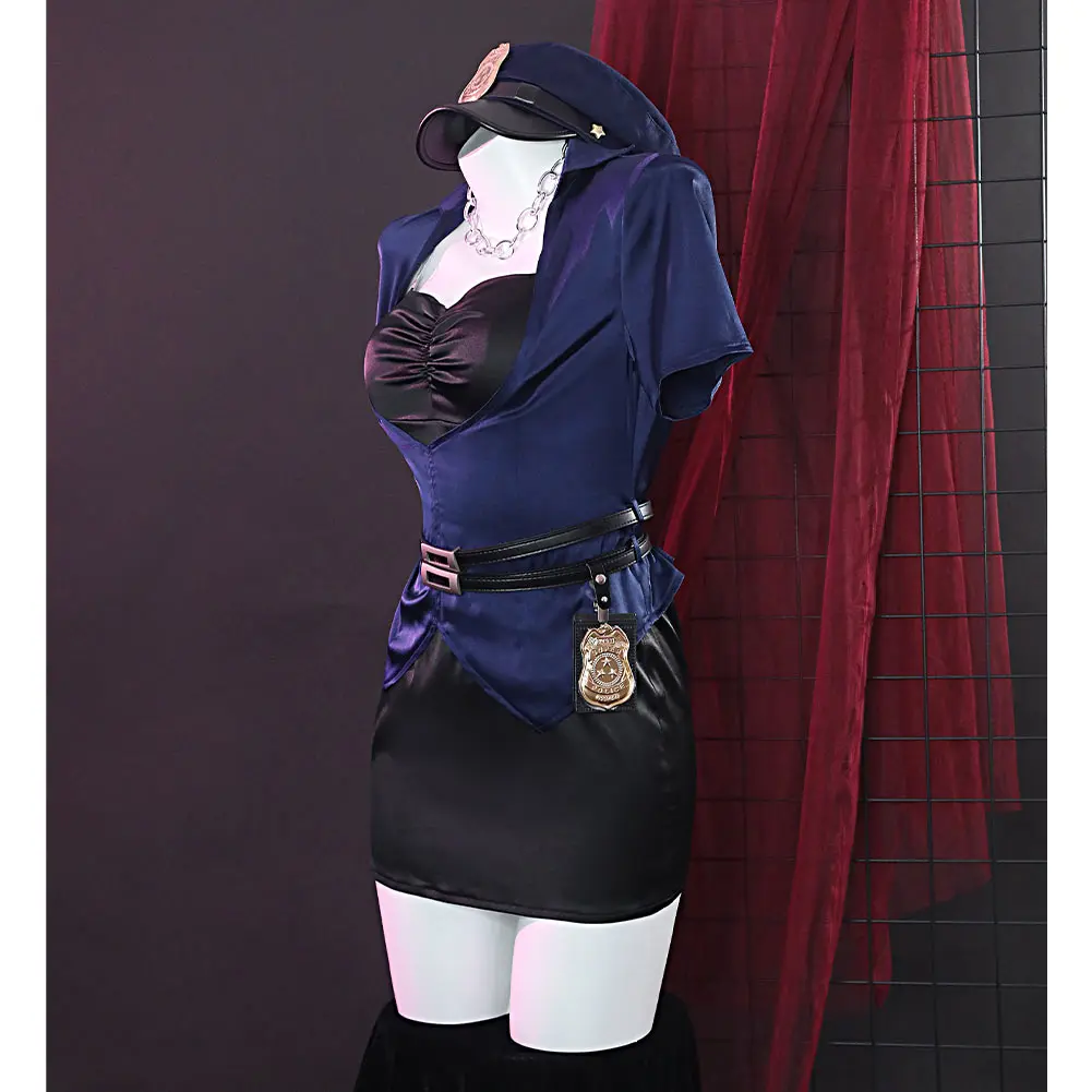 

Anime My Dress-Up Darling Kitagawa Marin Cosplay Costume Outfits Policewoman Uniform Dress Halloween Carnival Suit