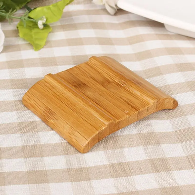 Бамбуковый держатель для мыла ручной работы коробка губок скруббера полка