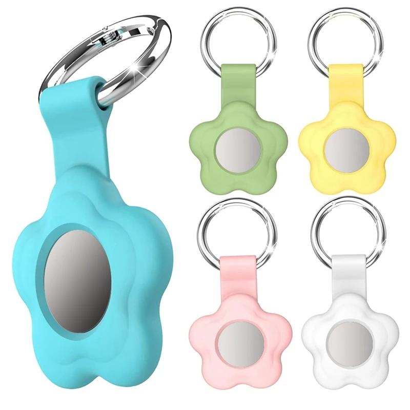 

5 упаковок, чехол для Apple Airtag, чехол для брелоков Airtag с кольцом для ключей от потери, чехол для держателя Airtag, чехол для трекера собак