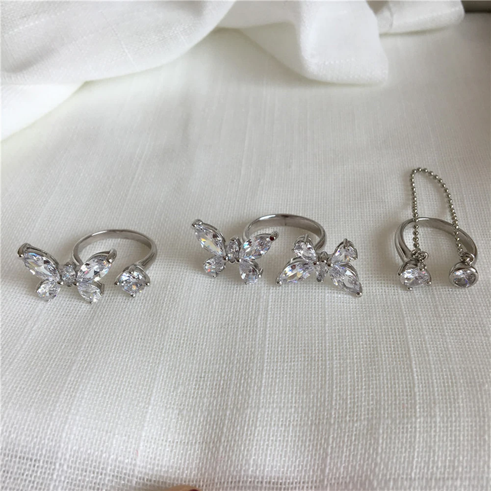 Новинка 2022 кольцо с бабочкой на вынос женское трехмерное открытие может
