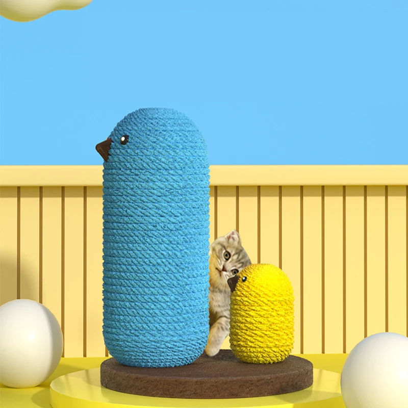 

Catural Linen Cat Climbing Frame Pet Cat Toys Bird Shape Cats Scratching Post Sisal Rope Cat Tree Scratcher Kitten Toy Scratcher