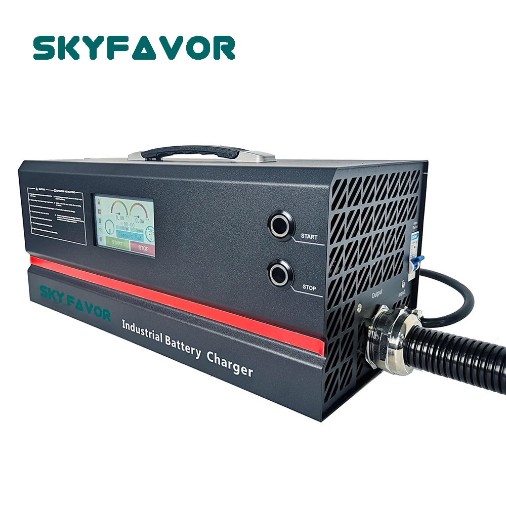 

Customized 96V 20A battery charger 96V lithium battery pack charger lcd display Automatic can bus control PFC charger machine