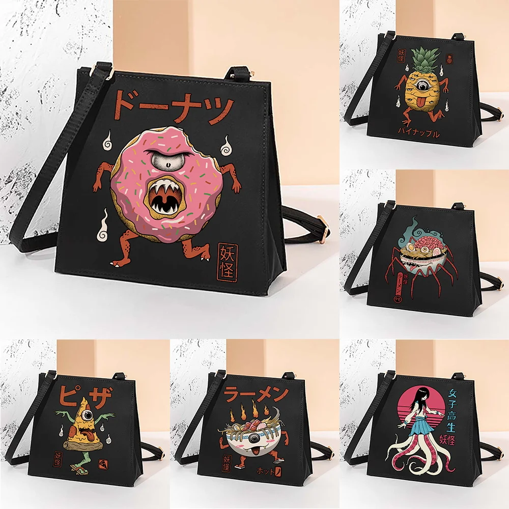 

Harajuku Fashion Square Bag 2023 New Cute Monster Tote Bag Women Casual Wild Shoulder Bag Tide Bag Daily Sundries Bag Female Bag