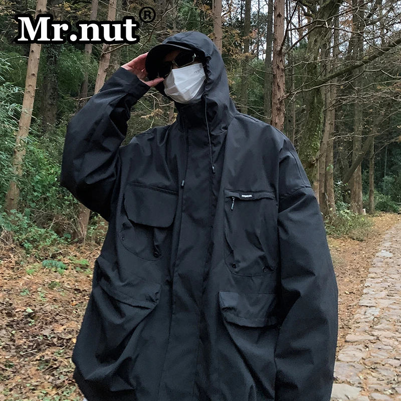 Мужская водонепроницаемая куртка оверсайз