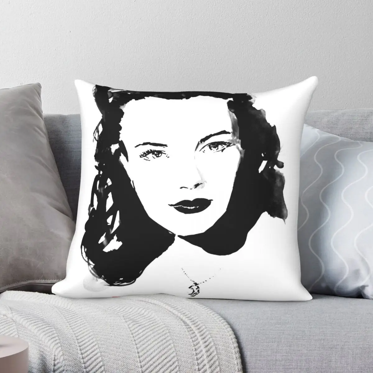 

Чехол для подушки Romy Schneider, полиэстеровый льняной бархатный чехол с узором на молнии, декоративный чехол для подушки, чехол для домашней под...