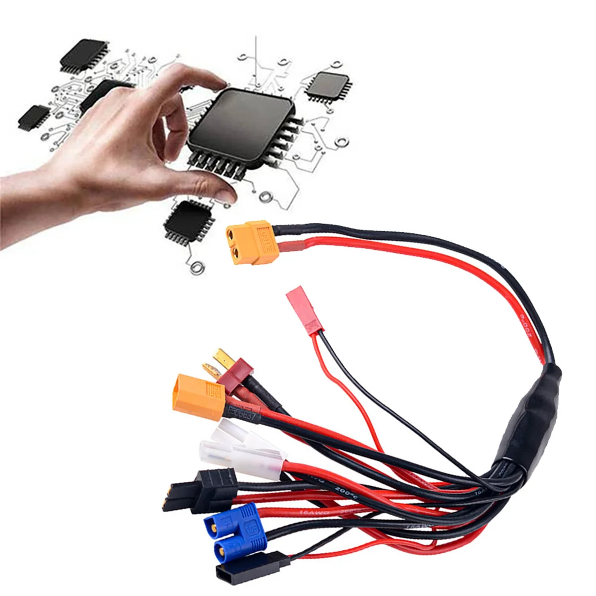 Восемь в одном RC Lipo аккумулятор Зарядное устройство Разветвитель Кабель-адаптер