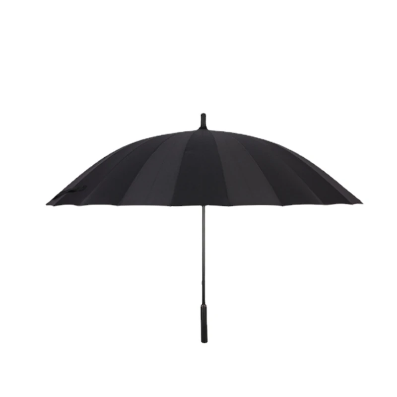 24-Bone Long Handle Advertising Umbrella Oversized Straight Rod Golf Double Wind-Resistant Storm-Resistant Umbrella Wholesale