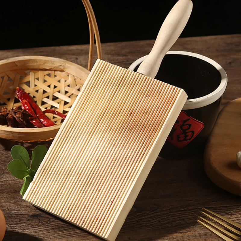 

Wooden Garganelli Board Practical Pasta Gnocchi Macaroni Board Making Noodles Wooden Butter Table Kitchen Cooking Tools