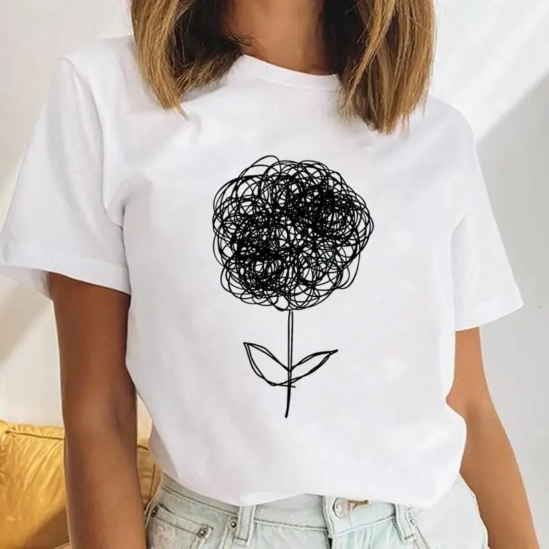 

Women Bird Simple New Ladies 90s Watercolor Casual Female Clothes Tops Print Ladies Tees Tshirt Cartoon Graphic T-Shirt