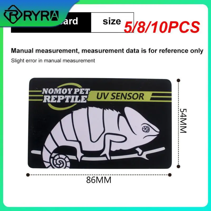 

5/8/10PCS Crawler Pet Uv Life Detection Pet Uvb Uv Uv Test 10 Seconds Detection Test Card Nff-71 Uv Test Card Uv Test