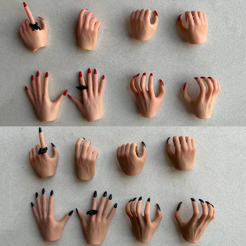 

Модель со сменными пальцами для ногтей 1/6, подходит для женской экшн-фигурки «бледный загар» 12 дюймов, PH TBL