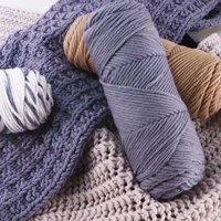 3pcs lovers cotton wool knitted scarf coarse wool ball multi ply milk cotton baby cotton stick needle hat coat line knitting