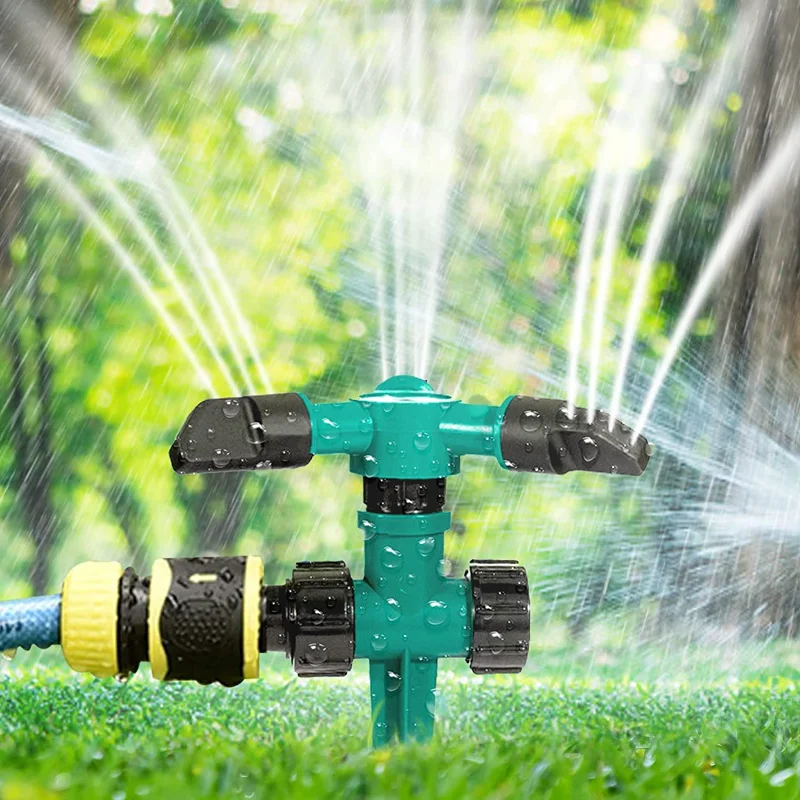 

Garden Sprinkler for Yard, 360 Degree Rotation Lawn Sprinkler Auto Irrigation System, Water Sprinklers Coverage Up to 2000 Sq