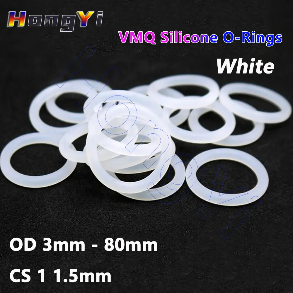 10 шт. силиконовые уплотнительные кольца 3-80 мм CS 1 5