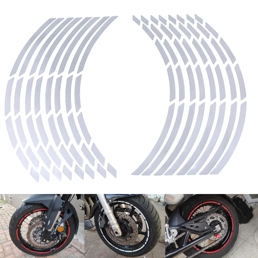 

Universal 17-19 inch motorcycle car tire sticker reflective rim tape decal for BMW F800GS F800R F800GT F800ST F800S F700GS F650G