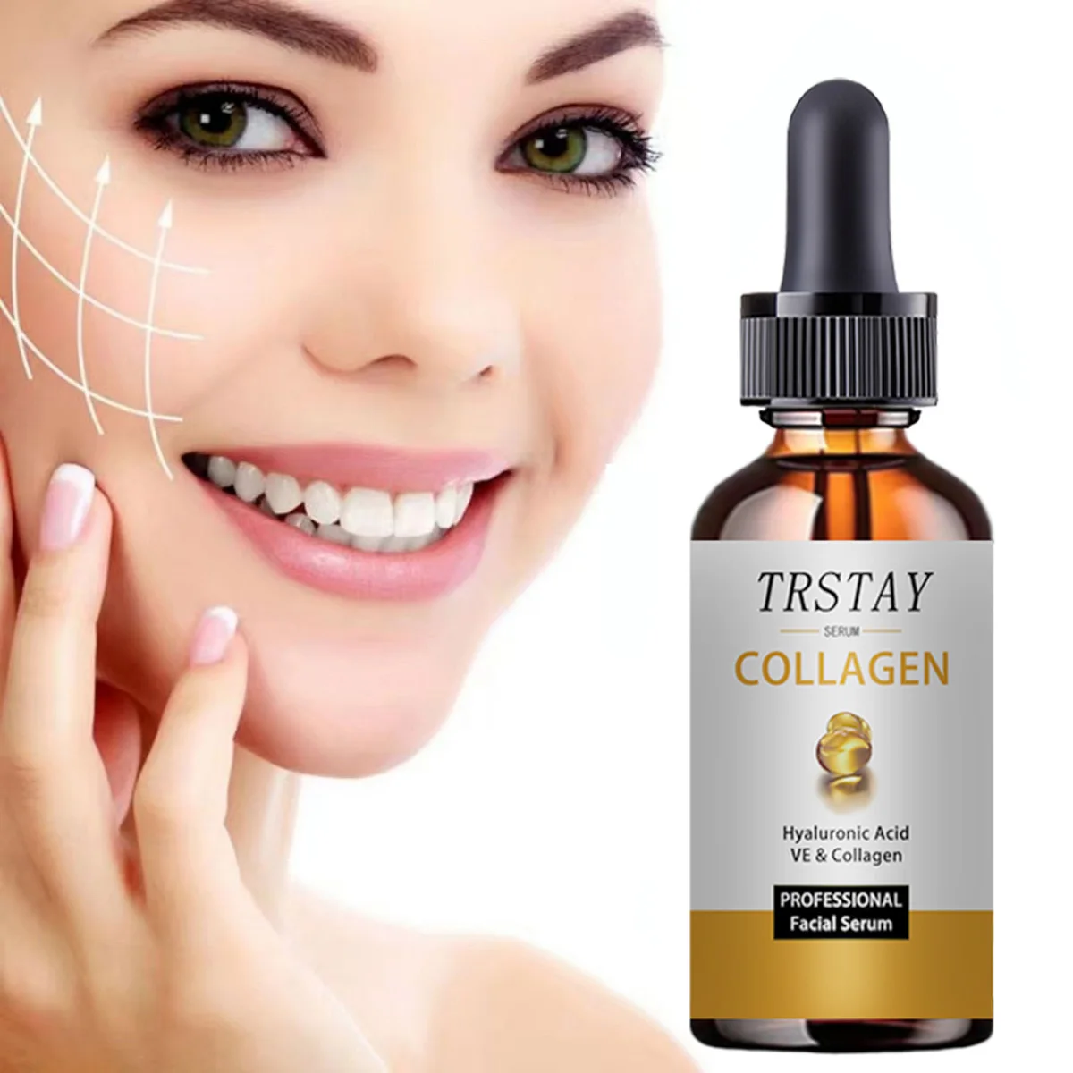 Антивозрастная коллагеновая эссенция для лица укрепляющая и осветляющая кожу