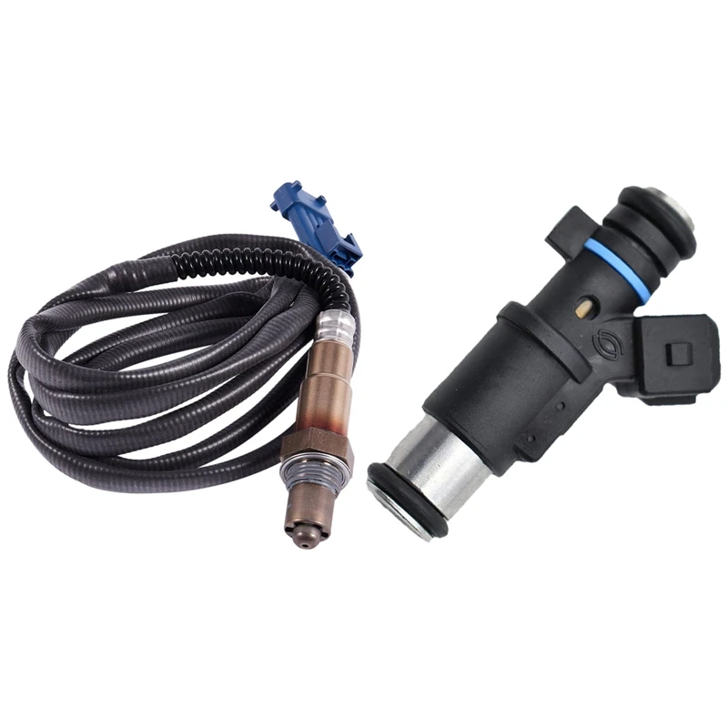 

New2 Pcs Car Accessories: 1 Pcs Oxygen Probe O2 Sensor & 1 Pcs Fuel Injectors For Peugeot