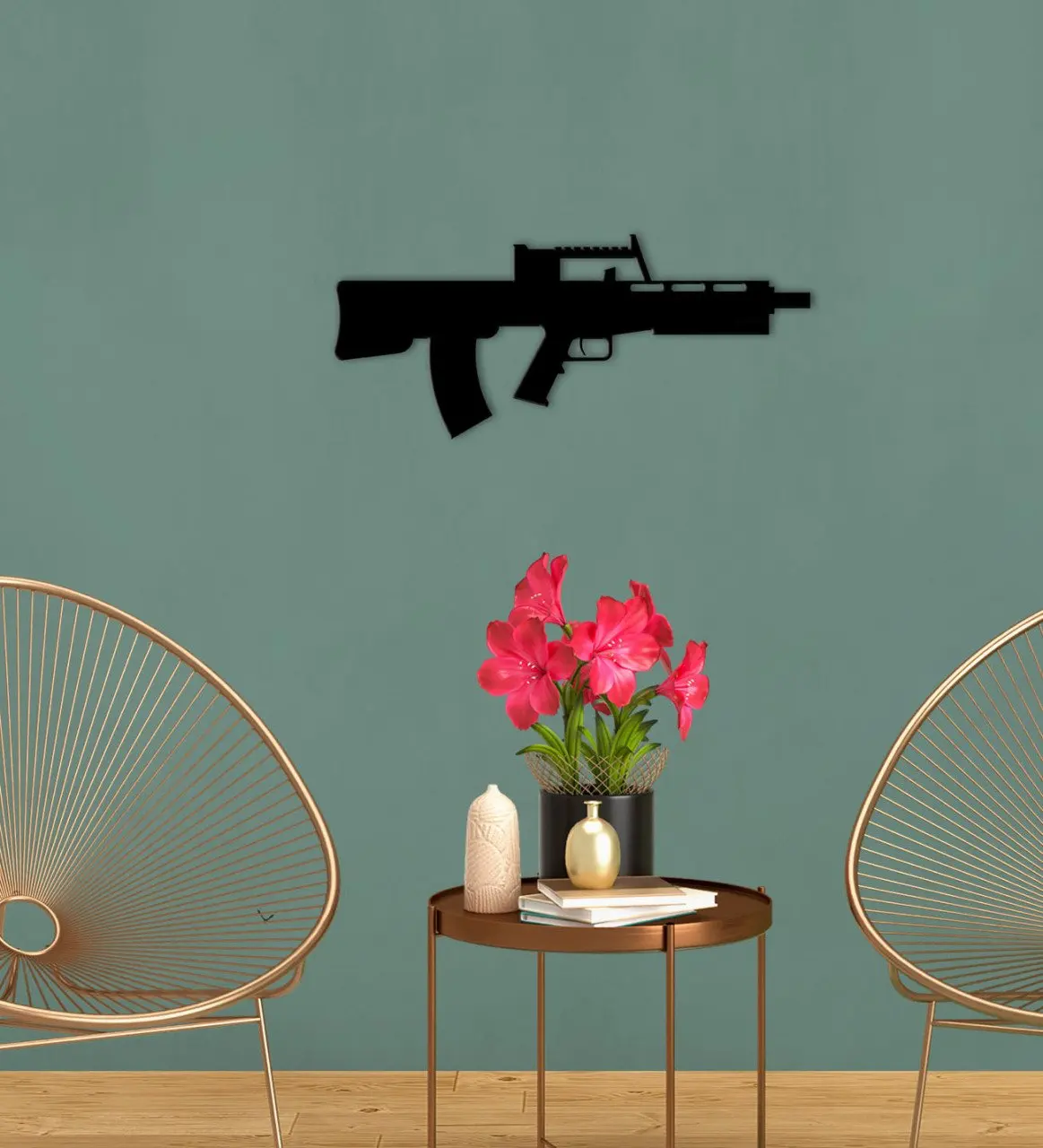 

BK Gift Gun Design Wooden Wall Süsü-16