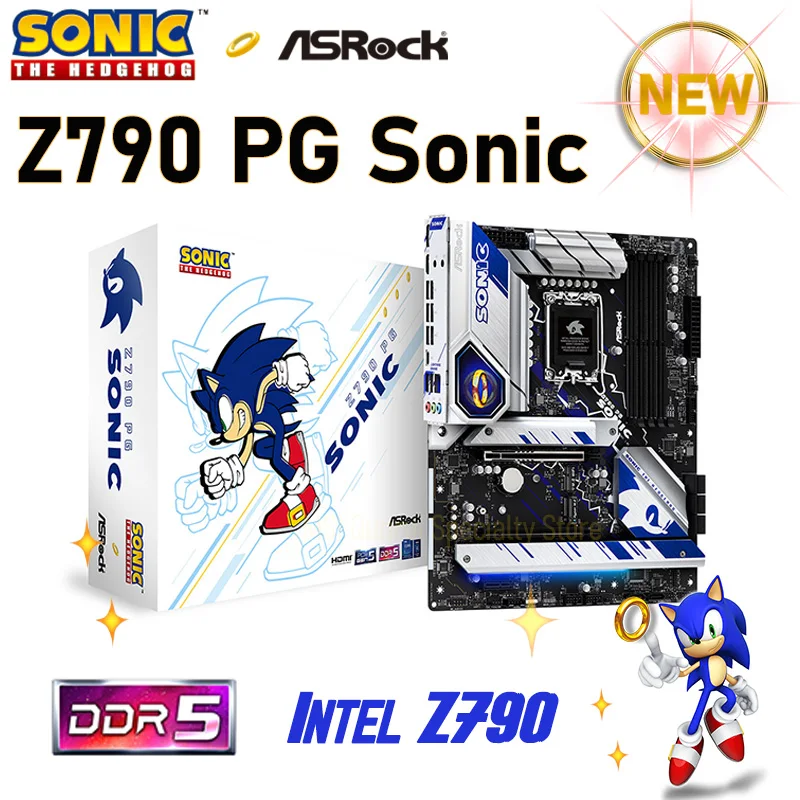 

Материнская плата Intel Z790 DDR5 LGA 1700 ASRock Z790 PG SONIC LGA 1700 материнская плата M.2 128 Гб PCIe 5,0 Intel 12-го 13-го поколения i5 i7 i9