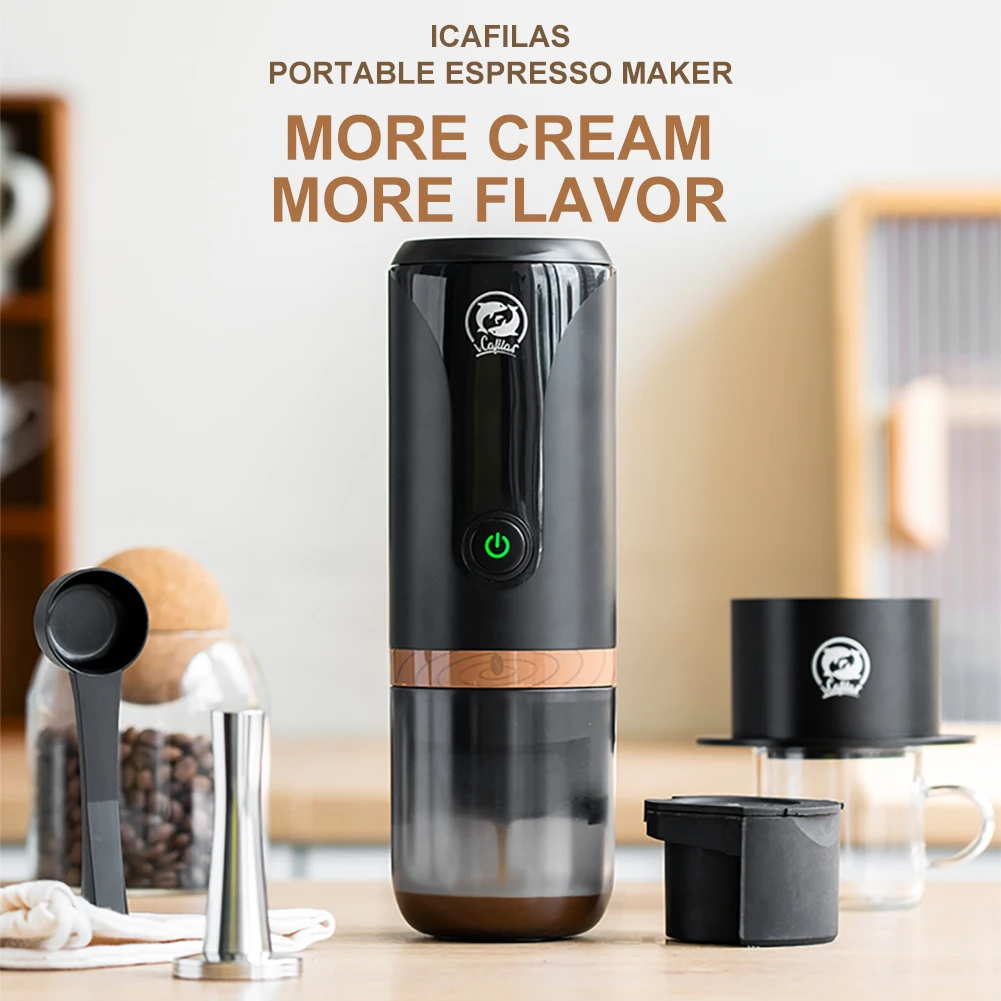 

Espresso Coffee Maker Portable Coffee Machine Built-in Battery Rechargeable Outdoor Travel Car Home Fully Automatic Coffee Maker