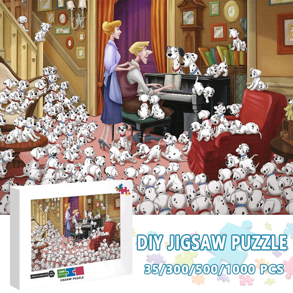 

Пазл развивающий из 500/1000 частей Disney, 101 далматинцев