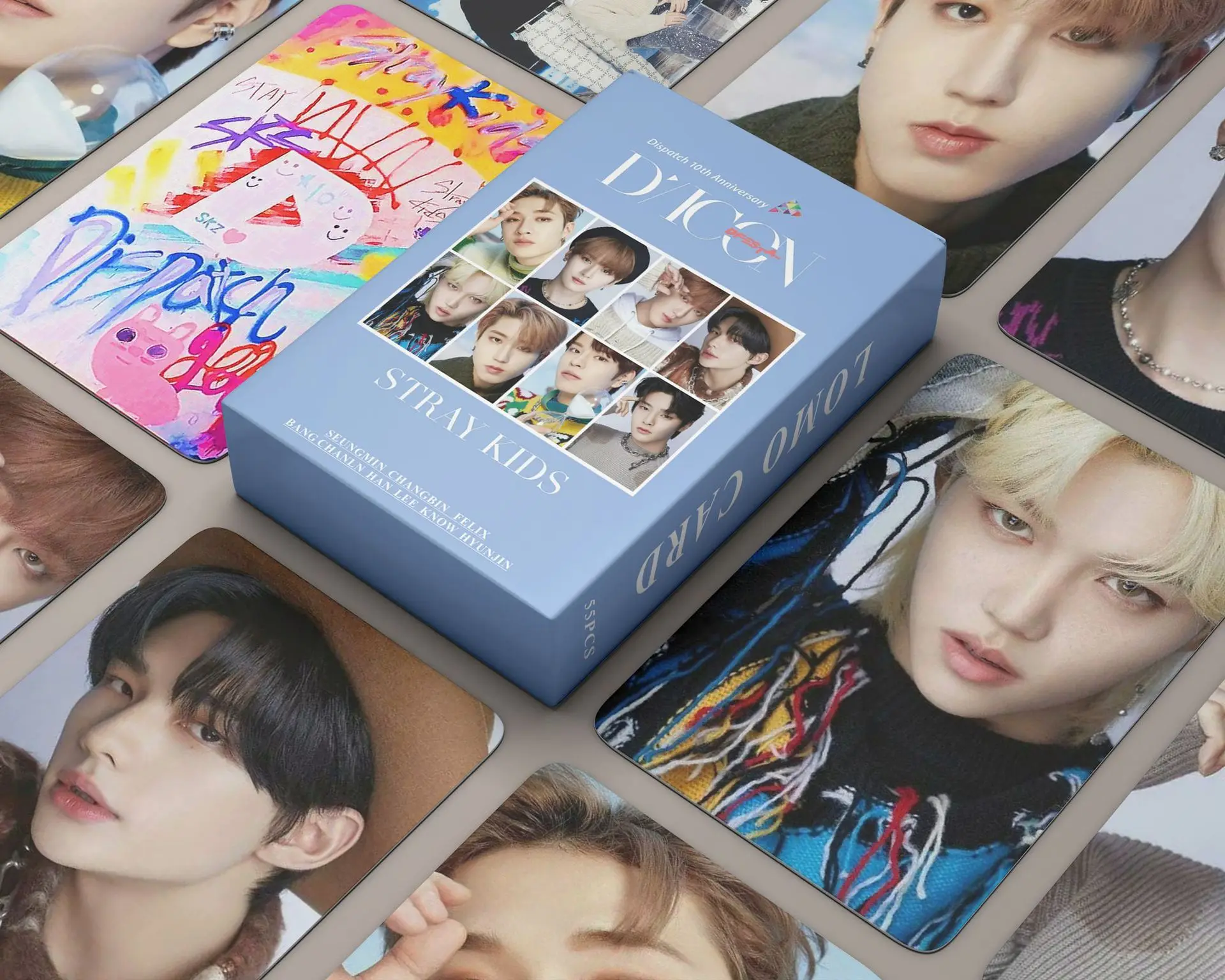 

55 шт./компл. оптовая продажа Kpop-почтовая открытка StrayKids, открытка «нового торжества ЛОМО», Фотопечать открыток, постер, картина, поклонники, п...
