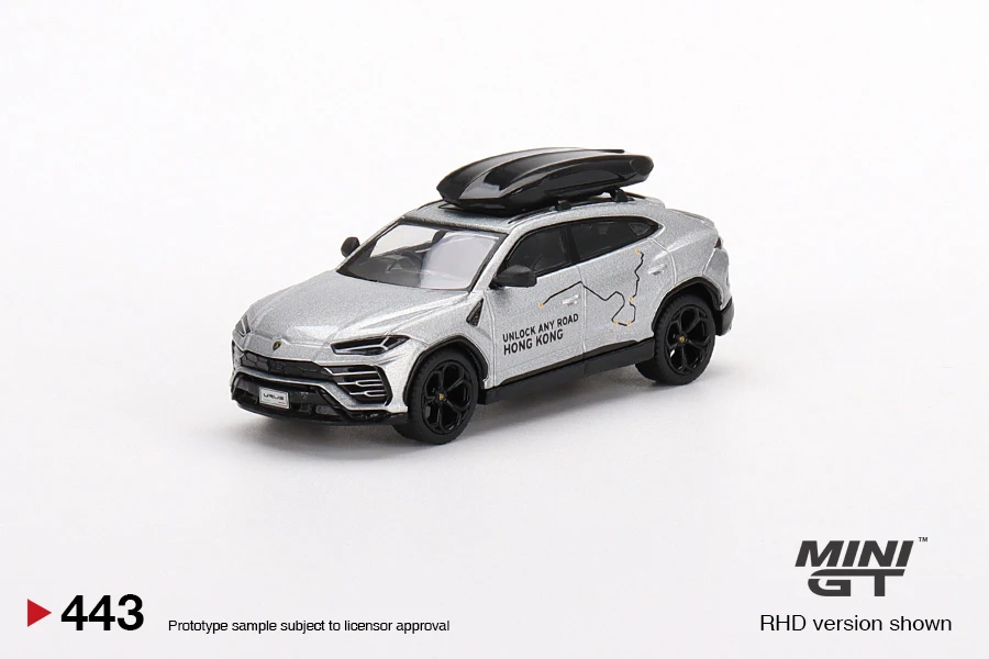 MINI GT 1:64 Lamborghini Urus «разблокировать любую дорогу в Гонконге»-эксклюзивная Фотогалерея HK