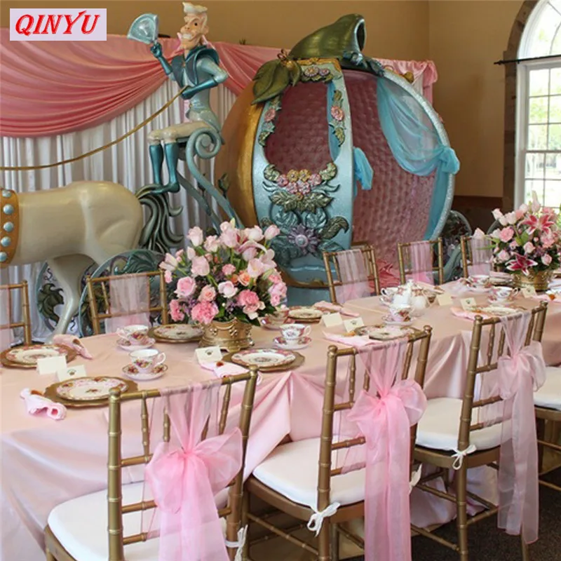 Рулон органзы с прозрачными кристаллами 5/10 м |