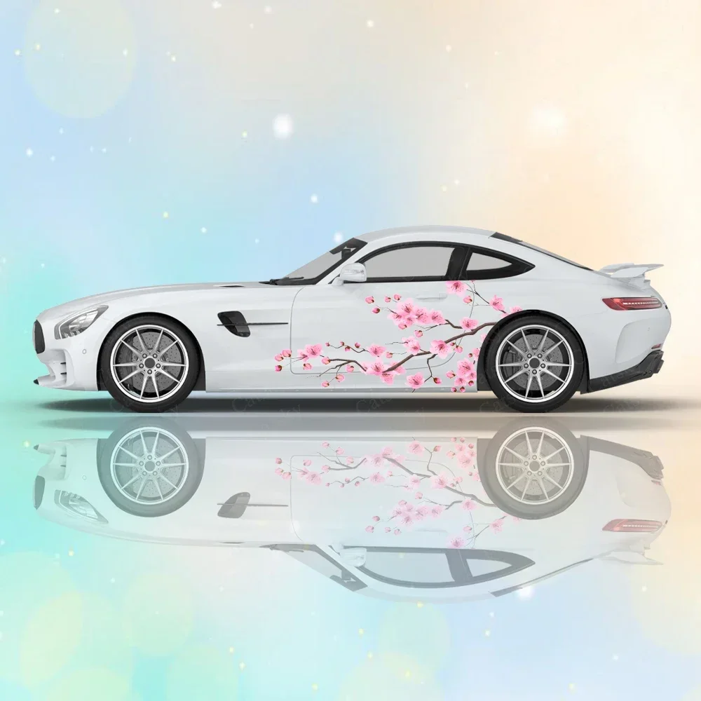 Японская боковая наклейка на автомобиль универсальный размер большая