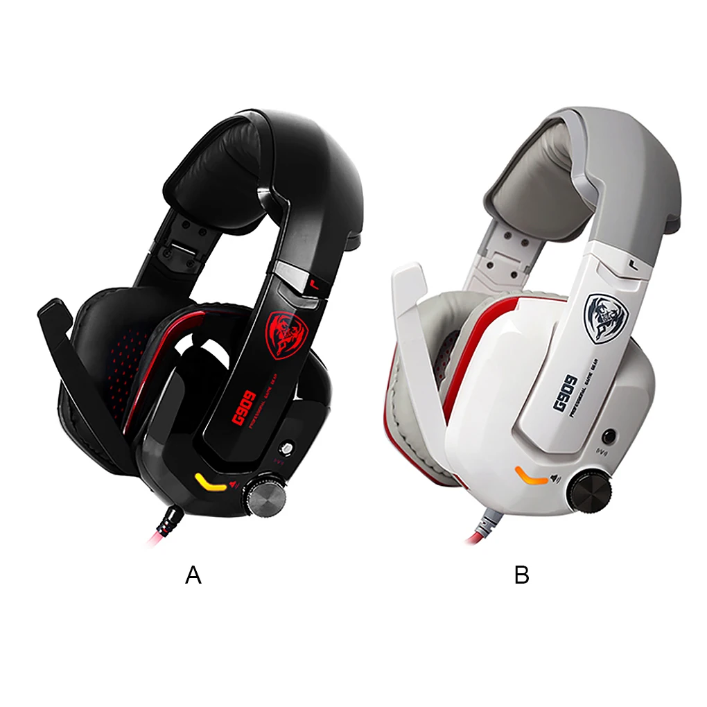 

Somic Wired Headset 7.1 Channel USB Interface Professional Folding Microphone Gaming Subwoofer Earphone Headphone White