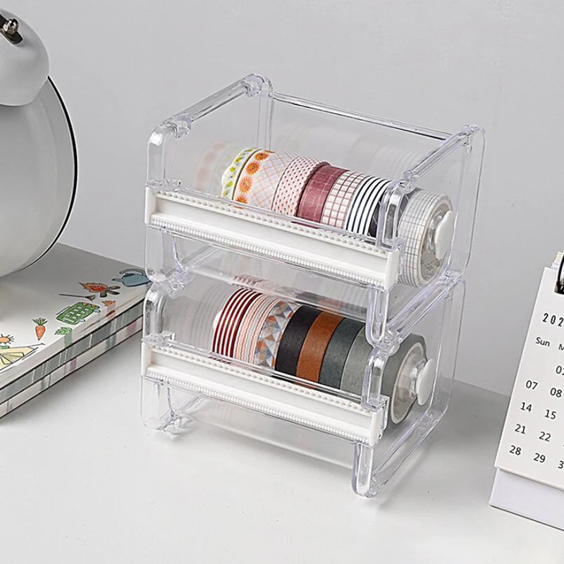 

Supplies Cute Dispenser Japanese Tape Masking Office Kawaii Organizer Washi Storage Stationery Tape Desktop Cutter Tape School