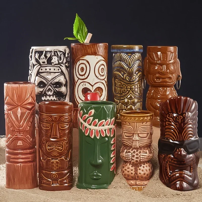 60 видов гавайская чашка Tiki керамические Коктейльные бокалы барные для вина