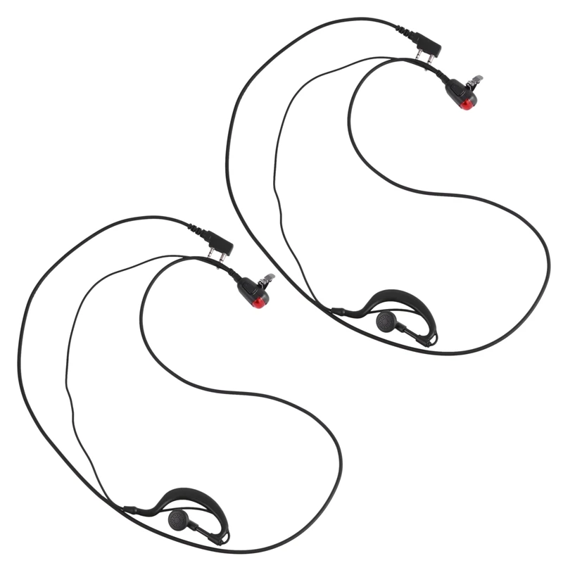 

Гарнитура 2 штырька G-образной формы с микрофоном для двусторонней радиосвязи, рация для Kenwood BAOFENG