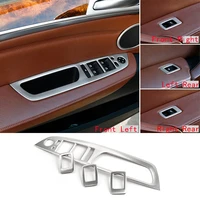 for bmw x6 e71 08 14 x5 e70 07 13 4x steel inner car window lift switch button panel trim frame car interior accessories