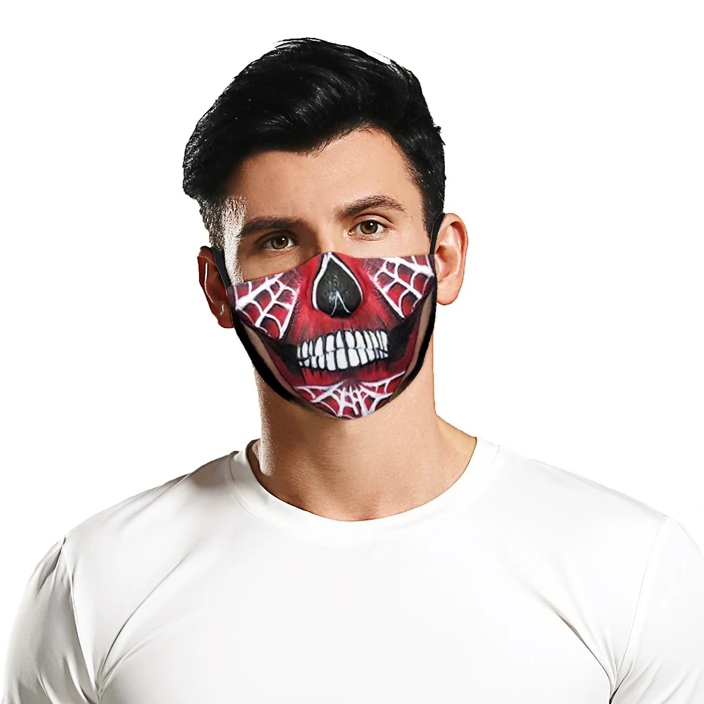 

Модная Регулируемая Маска для костюма на Хэллоуин с 3D рисунком демона и улыбки, комфортные дышащие маски, новинка 2023