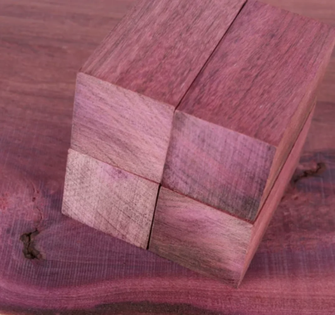 Длина: 100-500 мм Размер: 50x50 Южноамериканское фиолетовое дерево (Peltogyne) резное