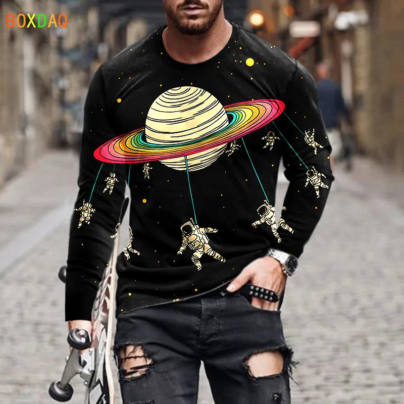 

Футболка с длинным рукавом и круглым вырезом, из хлопка