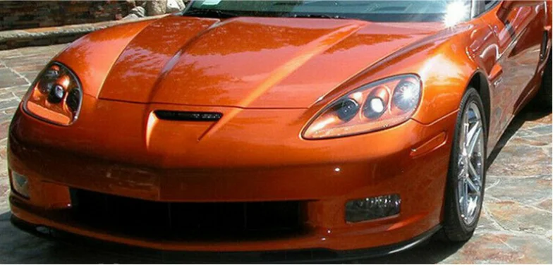 Высококачественный АБС-пластик черный материал передний бампер для Chevrolet Corvette C6