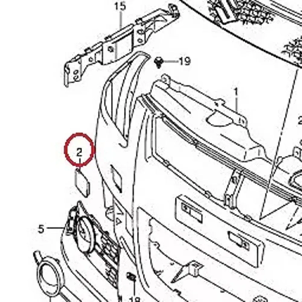 Крышка переднего бампера буксировочного крюка автомобиля для Mercedes R230 SL55 SL65 AMG