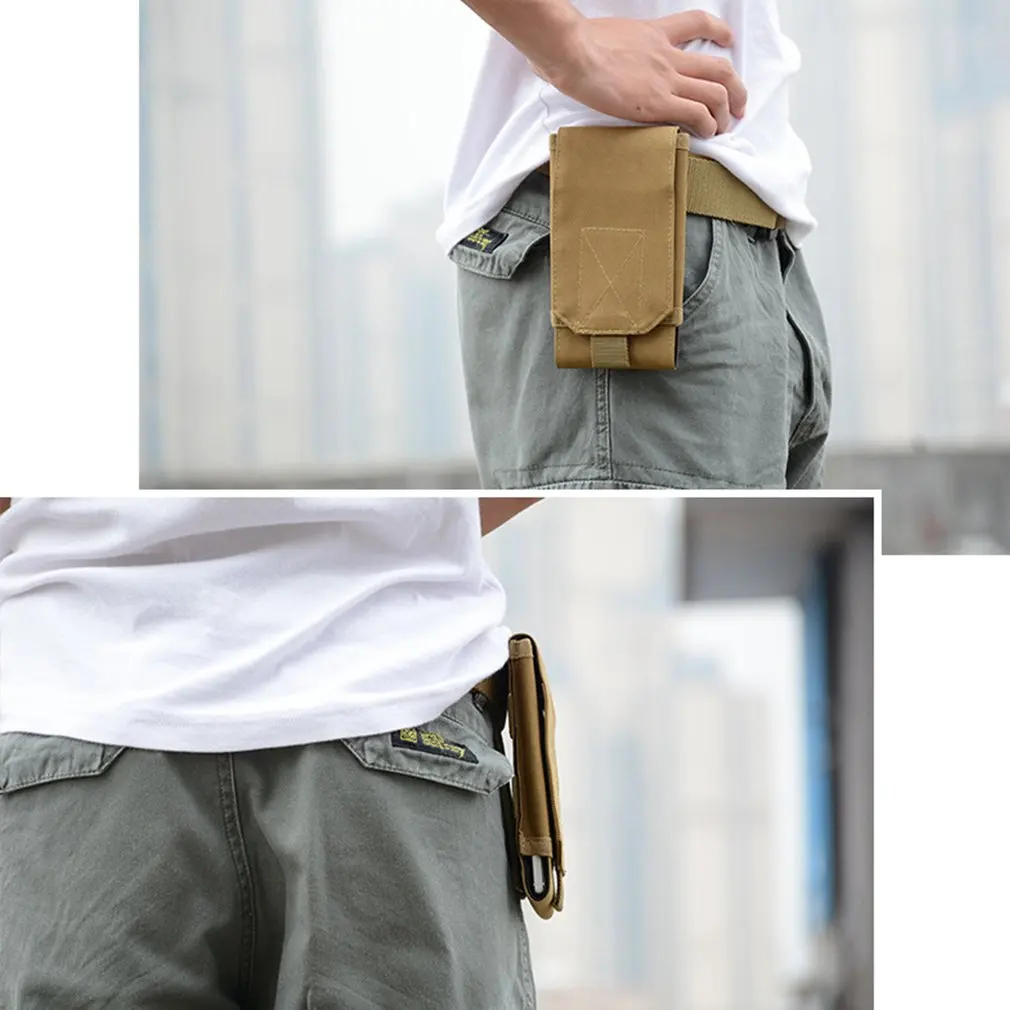 

Outdoor Camouflage Bag Tactical Army Phone Holder Case Sport Waist Belt Bag Waterproof Nylon EDC Sport Hunting Camo Bags