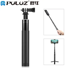 PULUZ 70cm 110cm 150cm Selfie Sticks Aluminum Alloy Handheld Monopod w Invisible Adapter Base For Sports Cameras Phone Shooting 