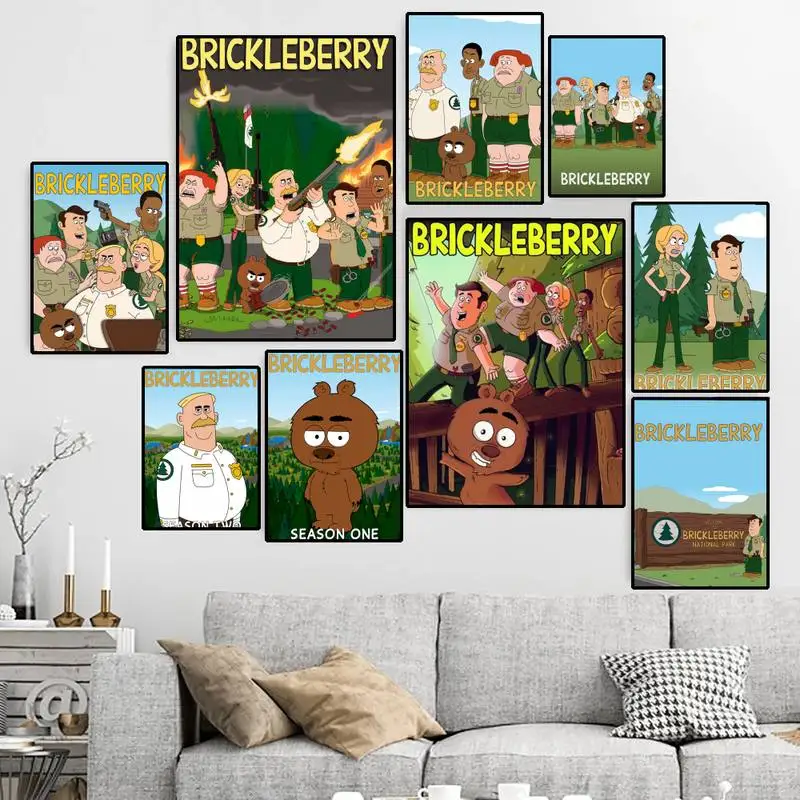 

Cartoon B-Brickleberry POSTER Canvas HD Print Personalized Wall Art Custom Painting