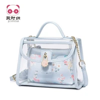lady slung shoulder bag transparent jelly steamed stuffed bun mother bag new fashion handbag