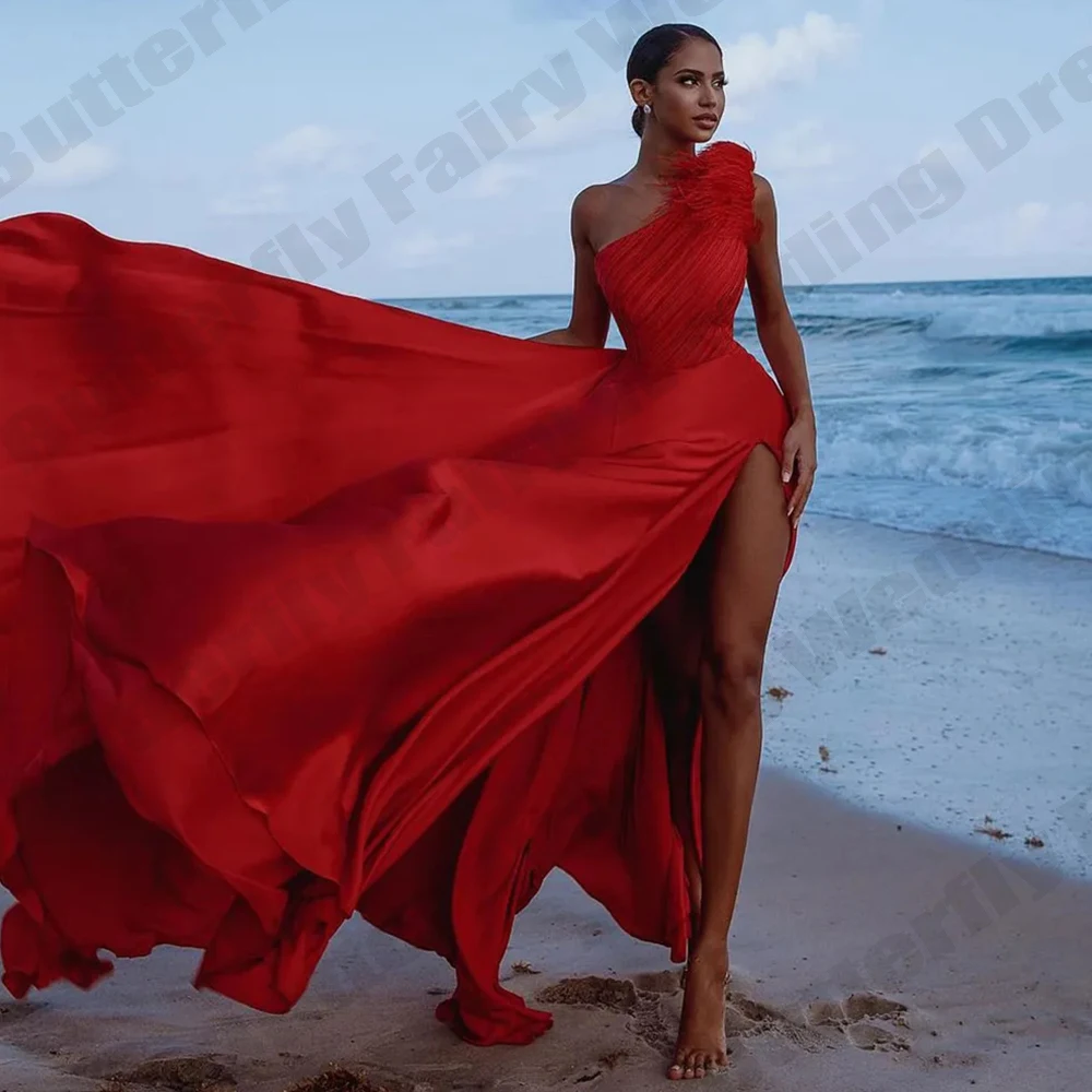 

Красивые женские сексуальные длинные платья на бретельках с одним открытым плечом с высоким разрезом летние однотонные облегающие вечерние платья без рукавов 2023