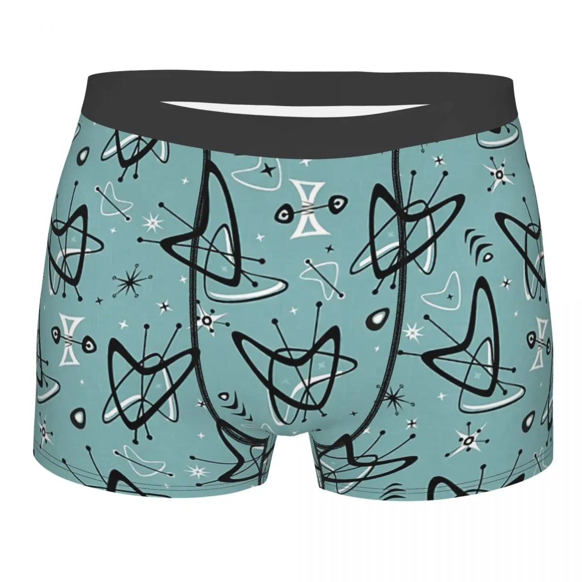 

Art Atomic Fifties Flashback Blue Underpants Homme Panties Man Underwear Comfortable Shorts Boxer Briefs